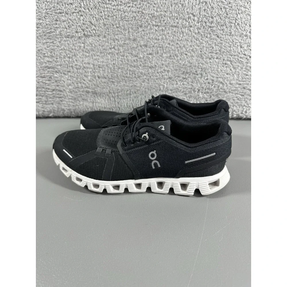 On Cloud 5 Shoes Womens 8.5 Black White Running‎ Athletic Tennis Sneaker - Picture 3 of 7